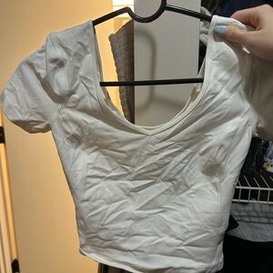 Lululemon White Align Tee (no longer sold)